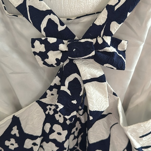 NWT Kate Spade Tanner Dress Navy/White - Picture 6 of 8